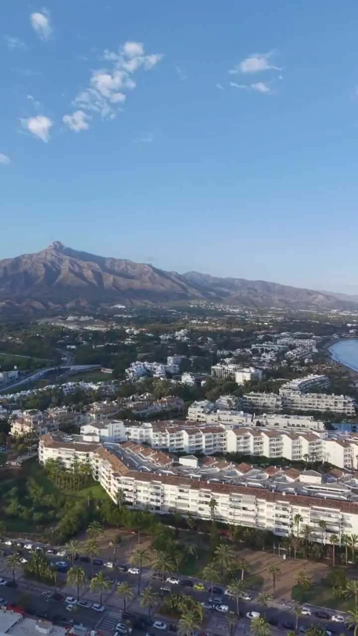 Puerto Banus marina seen from above